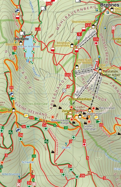 Produktbild: Phonemaps Wander - Radkarte 182 Rund um Zwiesel, Gro&szlig;er Arber, Wander - Radkarte 1:25.000