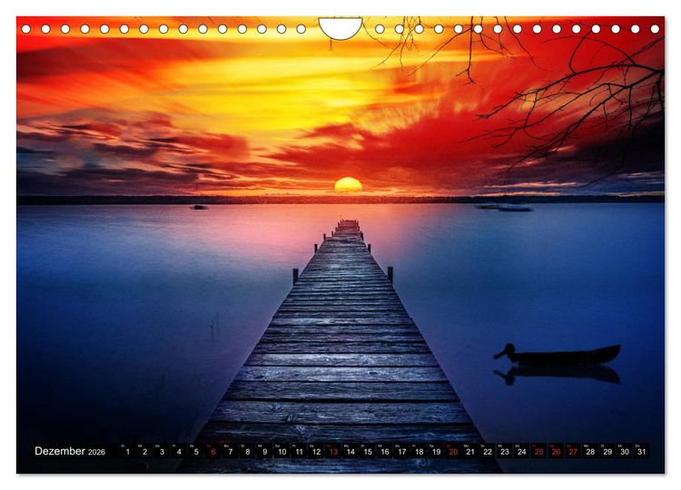 Produktbild: Sch&ouml;ne Seen in Bayern (Wandkalender 2026 DIN A4 quer), CALVENDO Monatskalender