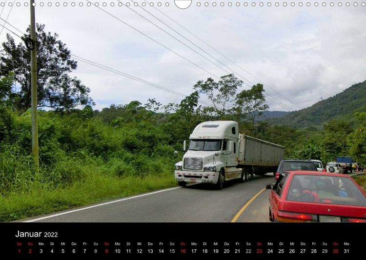 Produktbild: Trucks zwischen Panama und Costa Rica. (Wandkalender 2022 DIN A3 quer)