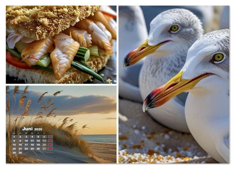 Produktbild: Sehnsucht Ostsee Urlaub (Wandkalender 2026 DIN A4 quer), CALVENDO Monatskalender