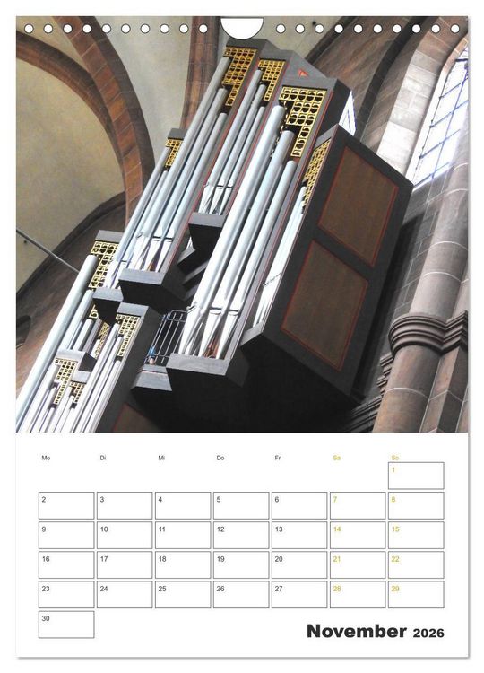 Produktbild: Orgeln zum Verlieben! (Wandkalender 2026 DIN A4 hoch), CALVENDO Monatskalender