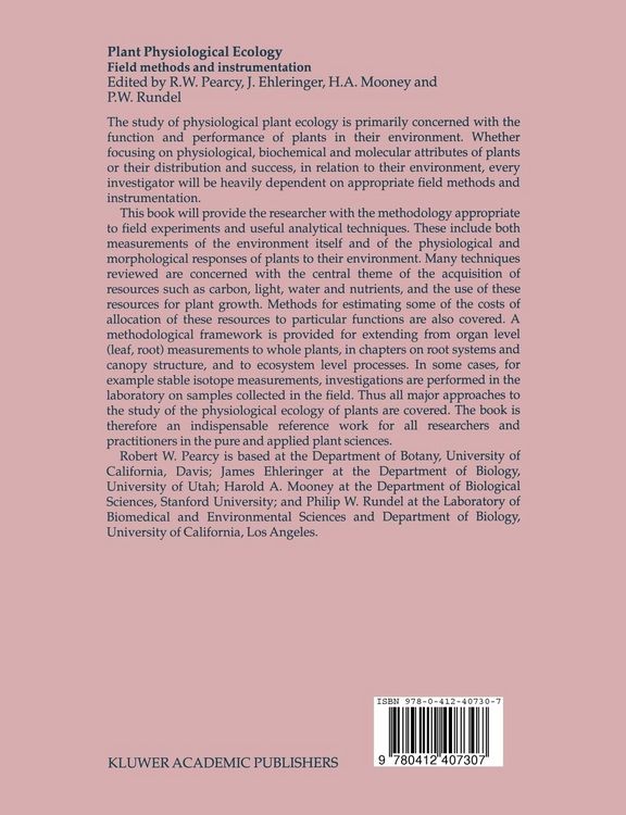 Produktbild: Plant Physiological Ecology