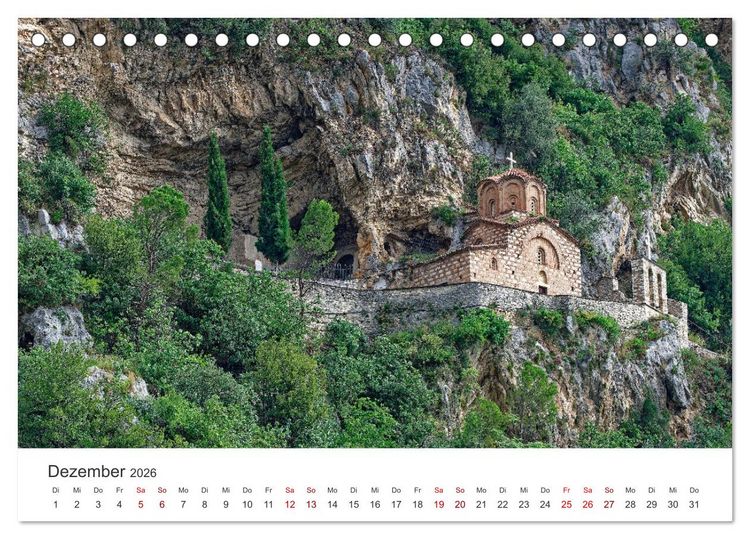 Produktbild: Albanien. Eine Entdeckungsreise. (Tischkalender 2026 DIN A5 quer), CALVENDO Monatskalender
