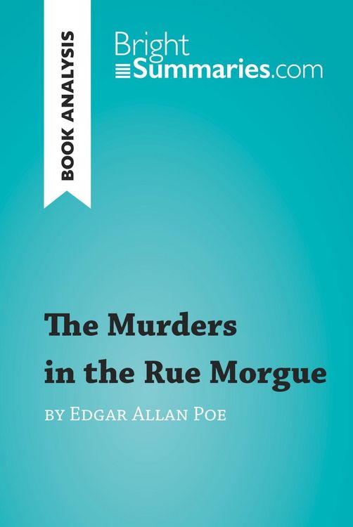 Produktbild: The Murders in the Rue Morgue by Edgar Allan Poe (Book Analysis)