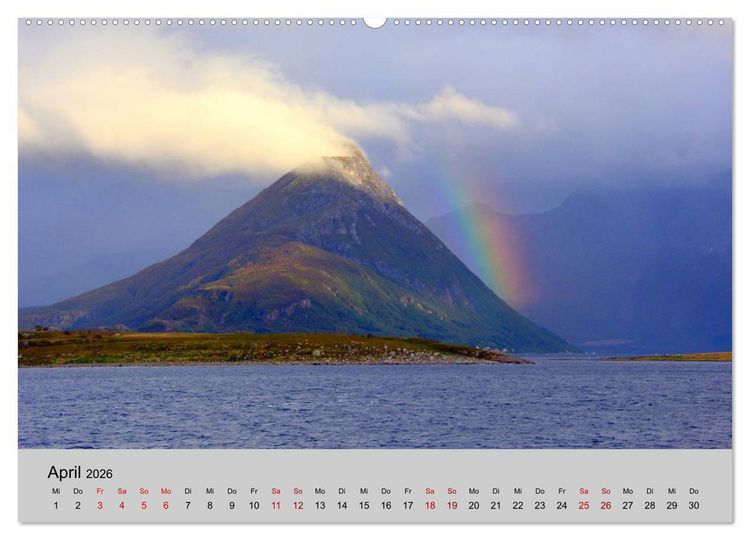 Produktbild: Lichtstimmungen des Nordens (Wandkalender 2026 DIN A2 quer), CALVENDO Monatskalender