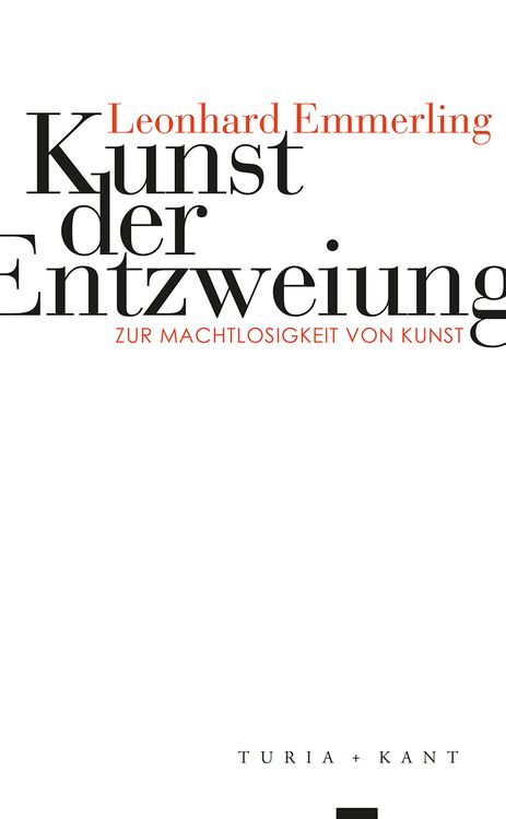 Produktbild: Kunst der Entzweiung