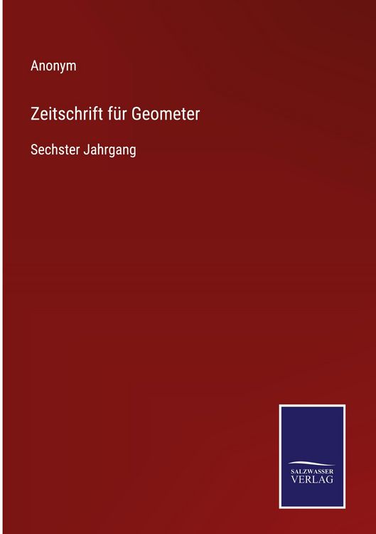 Produktbild: Zeitschrift f&uuml;r Geometer