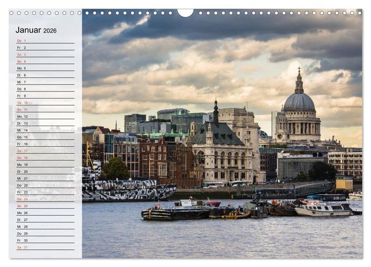 Produktbild: Wundervolles London (Wandkalender 2026 DIN A3 quer), CALVENDO Monatskalender