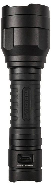Produktbild: TOOLCRAFT TO-10153320 Taschenlampe Einstellbare Punktgr&ouml;&szlig;e, verstellbar, mit USB-Schnittstelle Li-Ionen Akkus 1100 lm 30 h 228 g