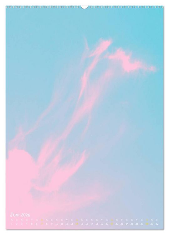 Produktbild: Aquarelle am Himmel (hochwertiger Premium Wandkalender 2026 DIN A2 hoch), Kunstdruck in Hochglanz