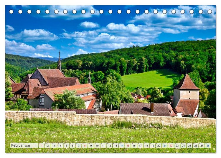Produktbild: Rund um T&uuml;bingen und Sch&ouml;nbuch (Tischkalender 2026 DIN A5 quer), CALVENDO Monatskalender
