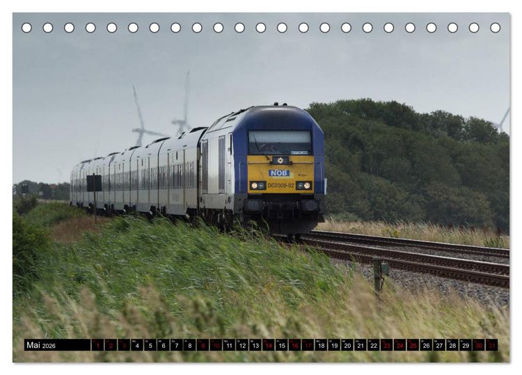 Produktbild: Die Marschbahn (Tischkalender 2026 DIN A5 quer), CALVENDO Monatskalender