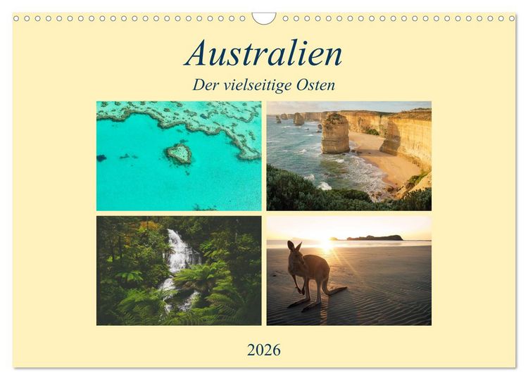 Produktbild: Australien - Der vielseitige Osten (Wandkalender 2026 DIN A3 quer), CALVENDO Monatskalender