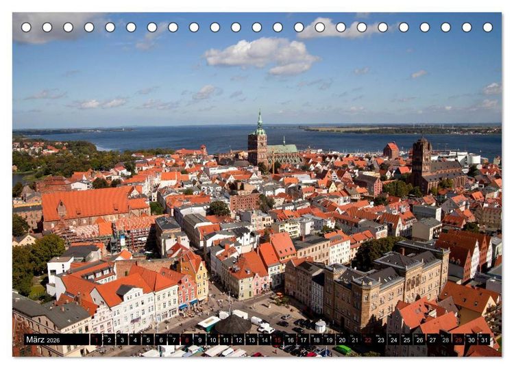 Produktbild: Hansestadt Stralsund (Tischkalender 2026 DIN A5 quer), CALVENDO Monatskalender