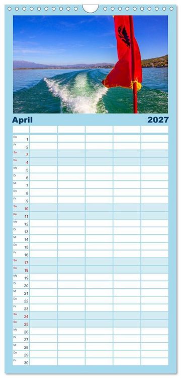Produktbild: Familienplaner 2027 - Shkodra &ndash; Perle im Norden Albaniens mit 5 Spalten (Wandkalender, 21 x 45 cm) CALVENDO