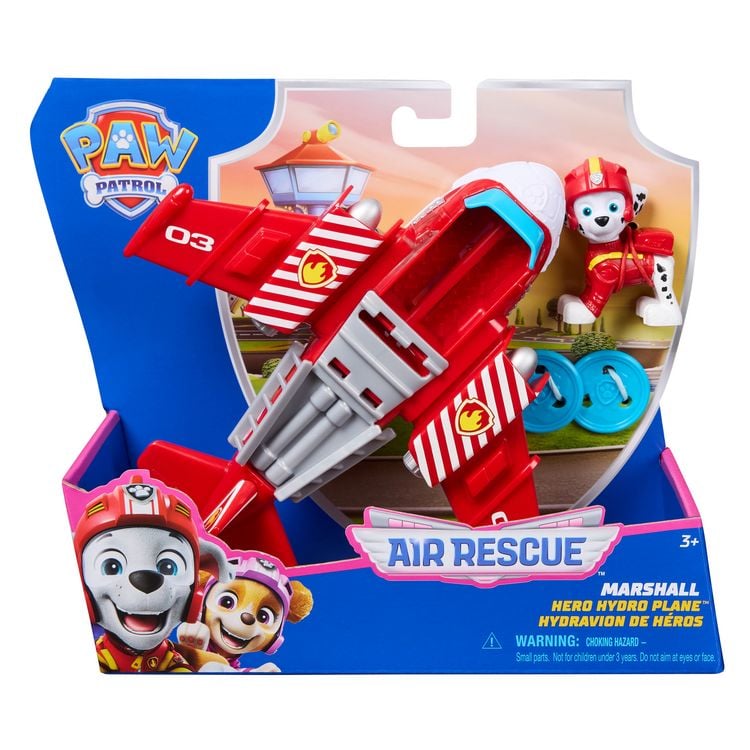 Produktbild: PAW Patrol Air Rescue - Marshalls Feuerwehrflugzeug mit Geschoss-Abwurf und Marshall Spielfigur (Basis Fahrzeug)&nbsp;