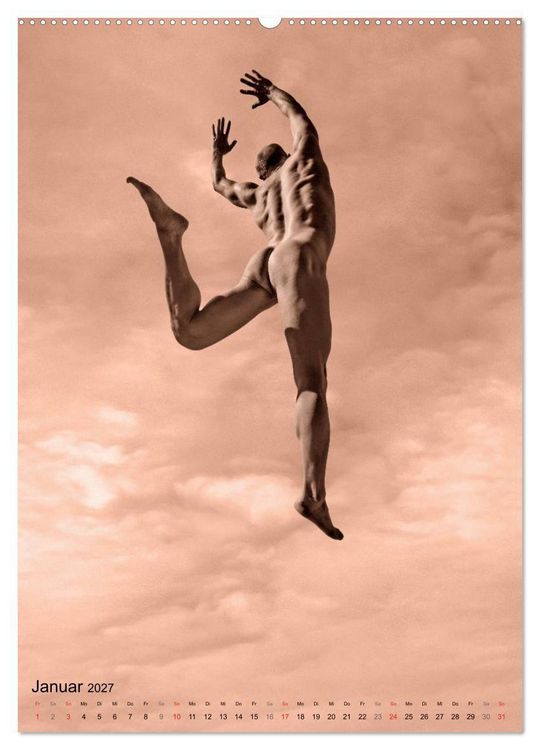 Produktbild: JUMP! ATHLETISCHE M&Auml;NNERAKTE (Wandkalender 2027 DIN A2 hoch), CALVENDO Monatskalender