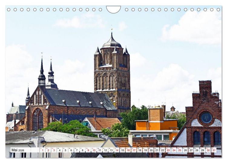 Produktbild: Stralsund, die wundersch&ouml;ne Hansestadt am Strelasund (Wandkalender 2026 DIN A4 quer), CALVENDO Monatskalender