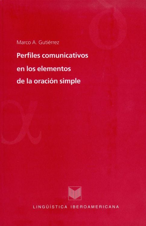 Produktbild: Perfiles comunicativos en los elementos de la oraci&oacute;n simple