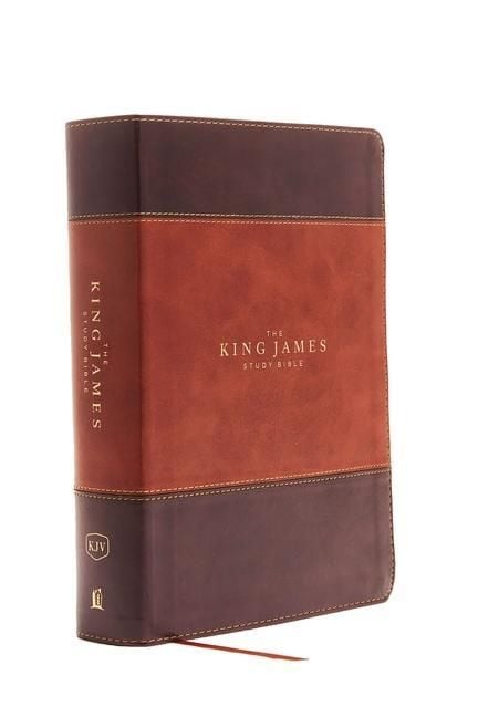 Produktbild: The King James Study Bible, Imitation Leather, Brown, Indexed, Full-Color Edition