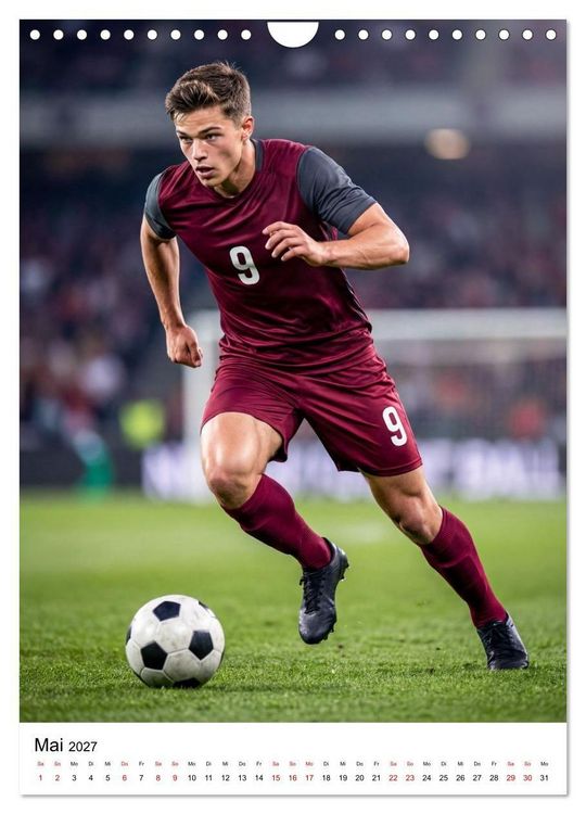 Produktbild: Am Ball - Dynamik des modernen Fu&szlig;balls (Wandkalender 2027 DIN A4 hoch), CALVENDO Monatskalender