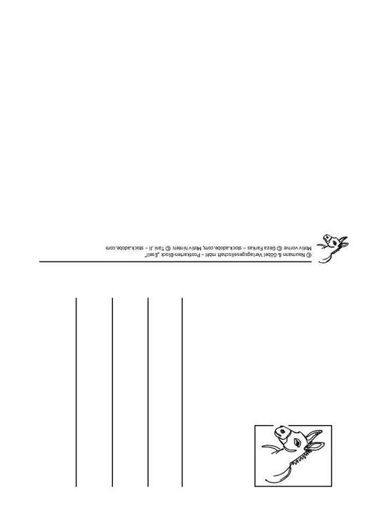 Produktbild: Postkartenblock Esel