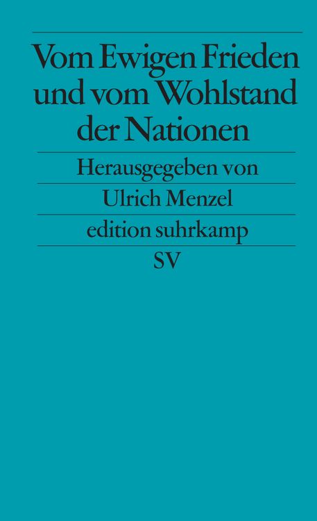 Produktbild: Vom Ewigen Frieden und vom Wohlstand der Nationen