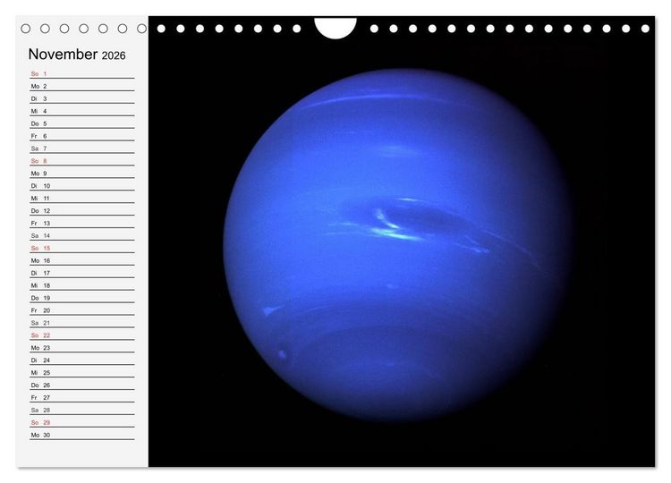 Produktbild: Sonne, Monde und Planeten (Wandkalender 2026 DIN A4 quer), CALVENDO Monatskalender