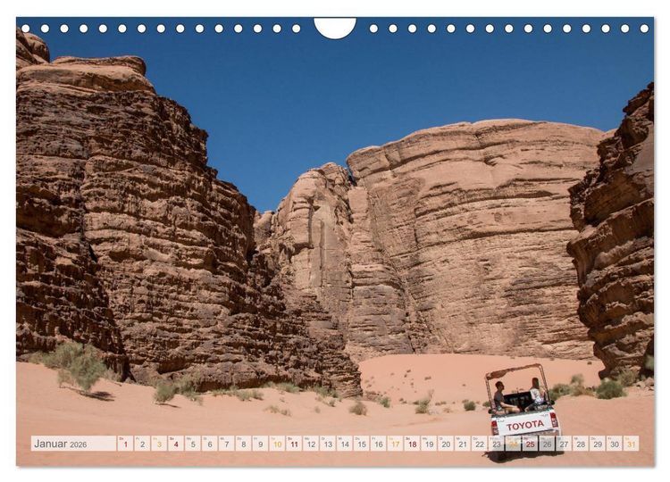 Produktbild: Jordanien - Wadis - W&uuml;ste - Weltwunder (Wandkalender 2026 DIN A4 quer), CALVENDO Monatskalender