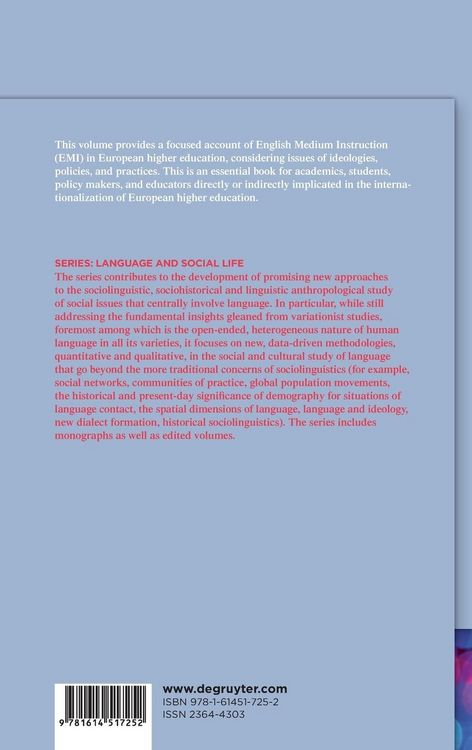 Produktbild: English-Medium Instruction in European Higher Education