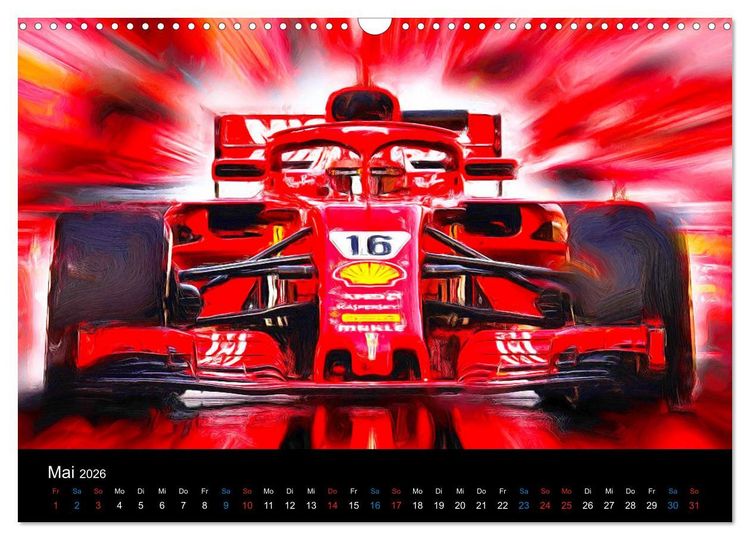 Produktbild: Rote Renner aus Italien (Wandkalender 2026 DIN A3 quer), CALVENDO Monatskalender