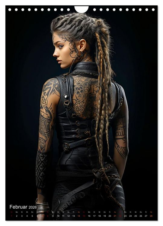 Produktbild: Tattoo Kunst auf der Haut (Wandkalender 2026 DIN A4 hoch), CALVENDO Monatskalender
