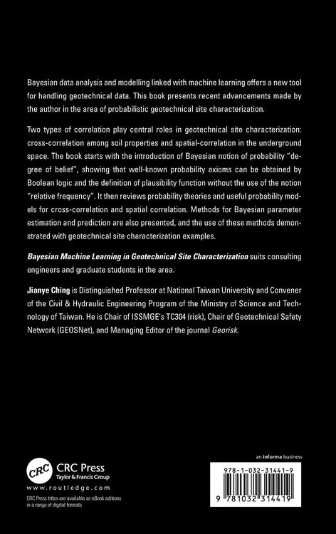Produktbild: Bayesian Machine Learning in Geotechnical Site Characterization