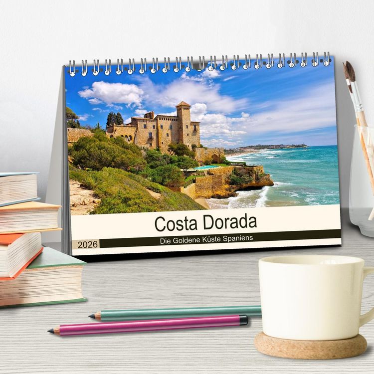 Produktbild: Costa Dorada - Die Goldene K&uuml;ste Spaniens (Tischkalender 2026 DIN A5 quer), CALVENDO Monatskalender