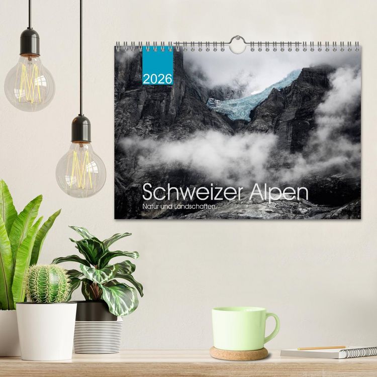 Produktbild: Schweizer Alpen. Natur und Landschaften (Wandkalender 2026 DIN A4 quer), CALVENDO Monatskalender