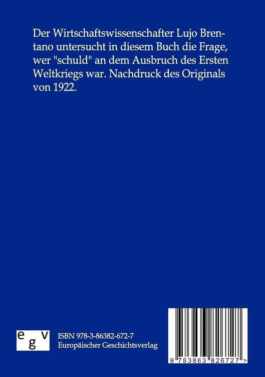 Produktbild: Die Urheber des Weltkriegs