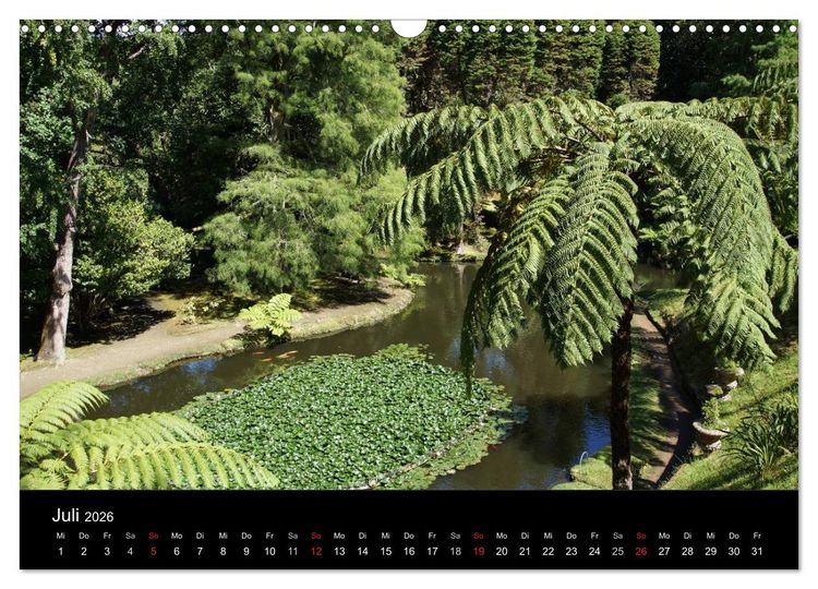 Produktbild: Azoren - bezaubernde Inselwelt. Eindr&uuml;cke auf Sao Miguel (Wandkalender 2026 DIN A3 quer), CALVENDO Monatskalender