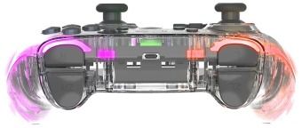 Produktbild: SPEEDLINK RAIT NX RGB Gamepad - Wireless/Wired - for PC/Android/Switch OLED/Lite, clear transparent