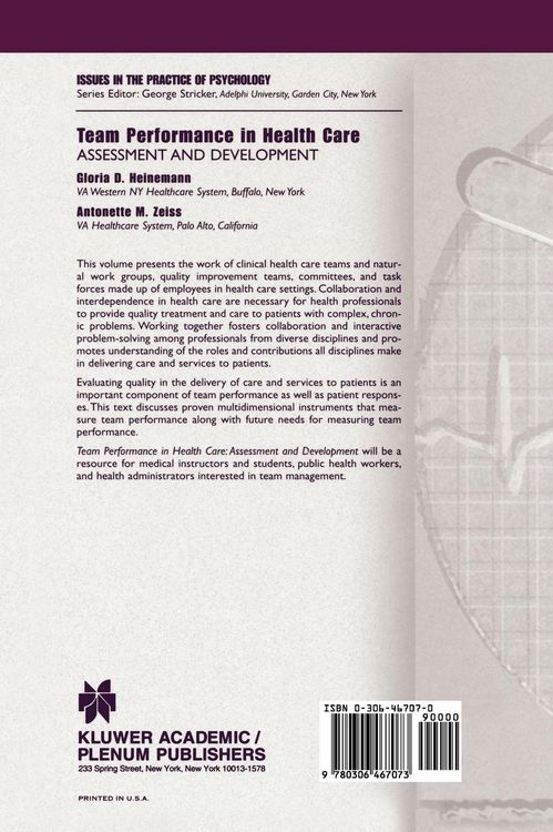 Produktbild: Team Performance in Health Care