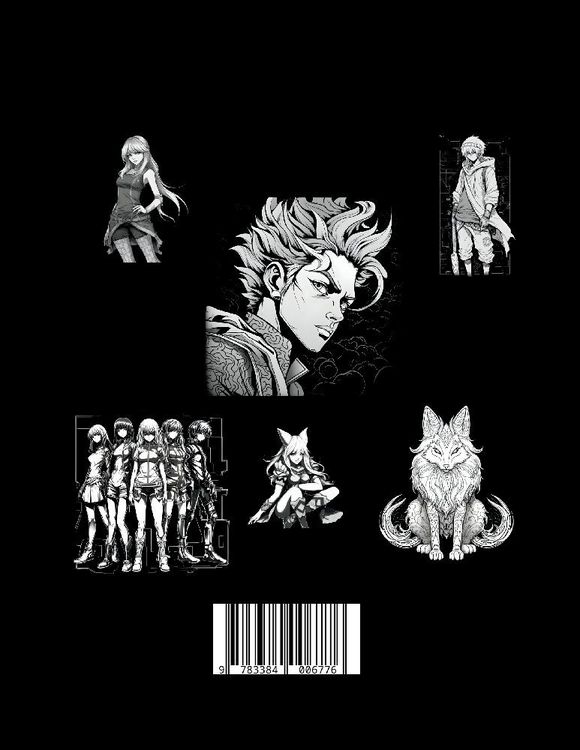 Produktbild: Black Manga Malbuch.