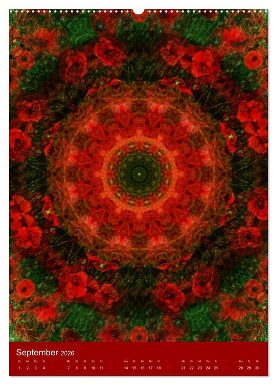 Produktbild: Meditative Pflanzenmandalas (hochwertiger Premium Wandkalender 2026 DIN A2 hoch), Kunstdruck in Hochglanz