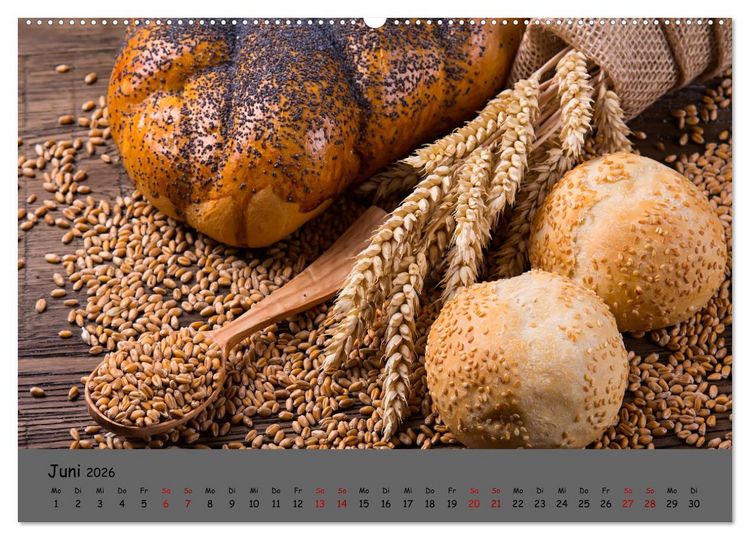 Produktbild: Mein Brotkalender (Wandkalender 2026 DIN A2 quer), CALVENDO Monatskalender