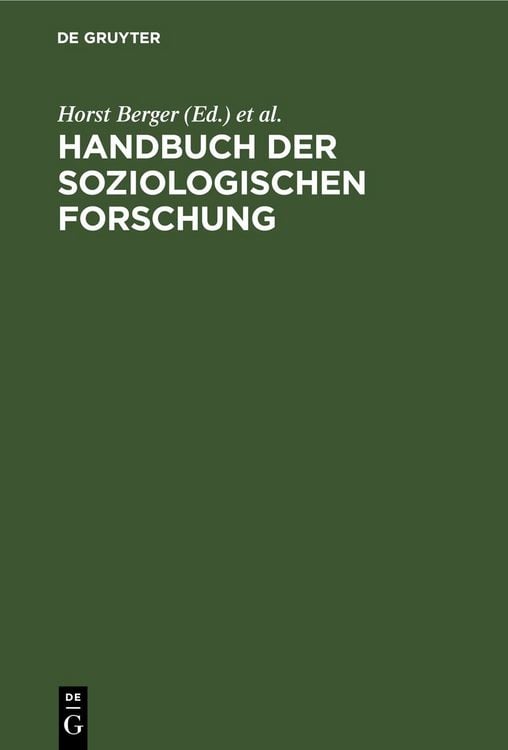 Produktbild: Handbuch der soziologischen Forschung