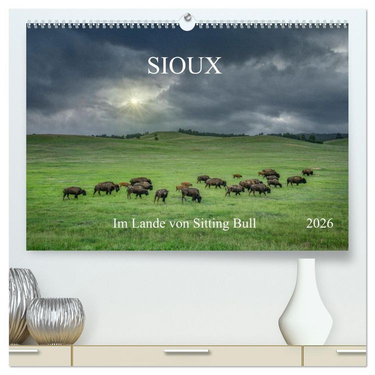 Produktbild: Sioux Im Lande von Sitting Bull (hochwertiger Premium Wandkalender 2026 DIN A2 quer), Kunstdruck in Hochglanz