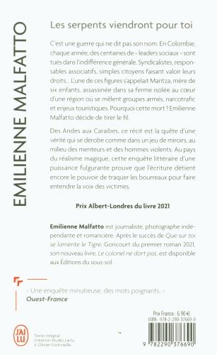 Produktbild: Les serpents viendront pour toi : une histoire colombienne