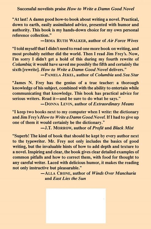 Produktbild: How to Write a Damn Good Novel