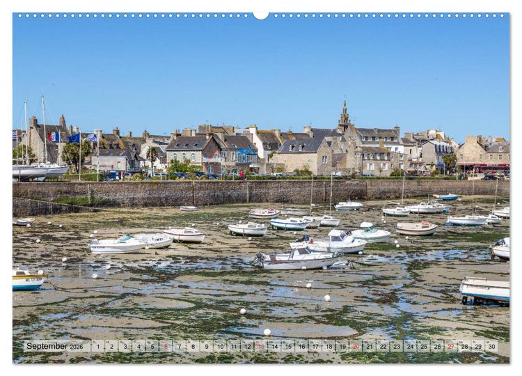 Produktbild: Bretagne - Felsenk&uuml;ste, Sandstr&auml;nde und viel zu sehen (hochwertiger Premium Wandkalender 2026 DIN A2 quer), Kunstdruck in Hochglanz