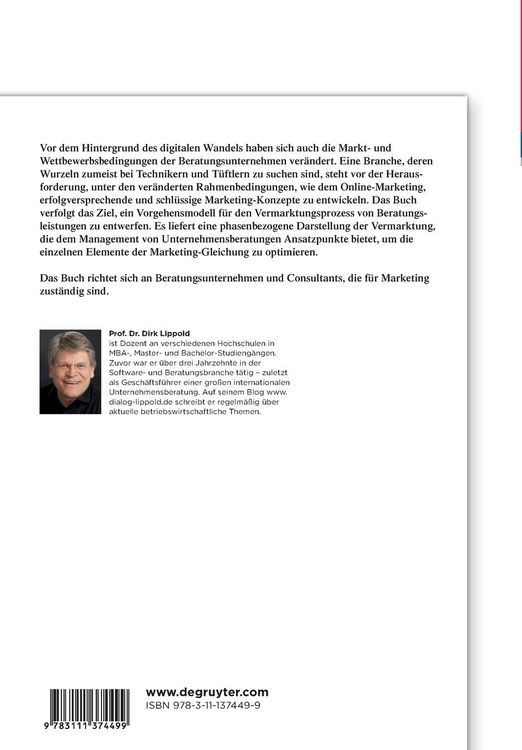 Produktbild: Marketing f&uuml;r Unternehmensberatungen
