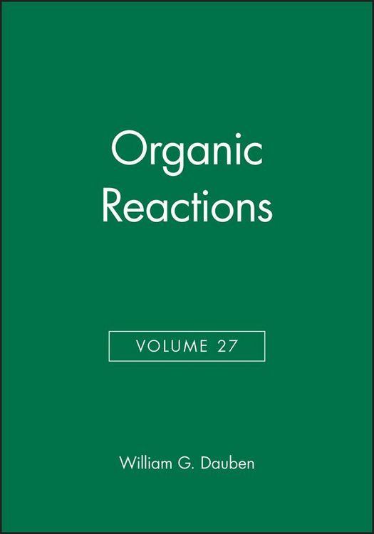 Produktbild: Organic Reactions, Volume 27