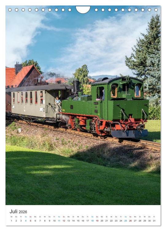 Produktbild: Dampfzeiten (Wandkalender 2026 DIN A4 hoch), CALVENDO Monatskalender